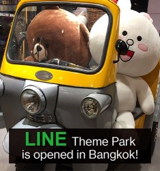 Line Theme Park is opened in Bangkok!